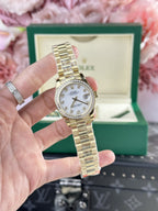 Rolex DateJust 278288 Watch President Strap Diamond Bezel 31mm