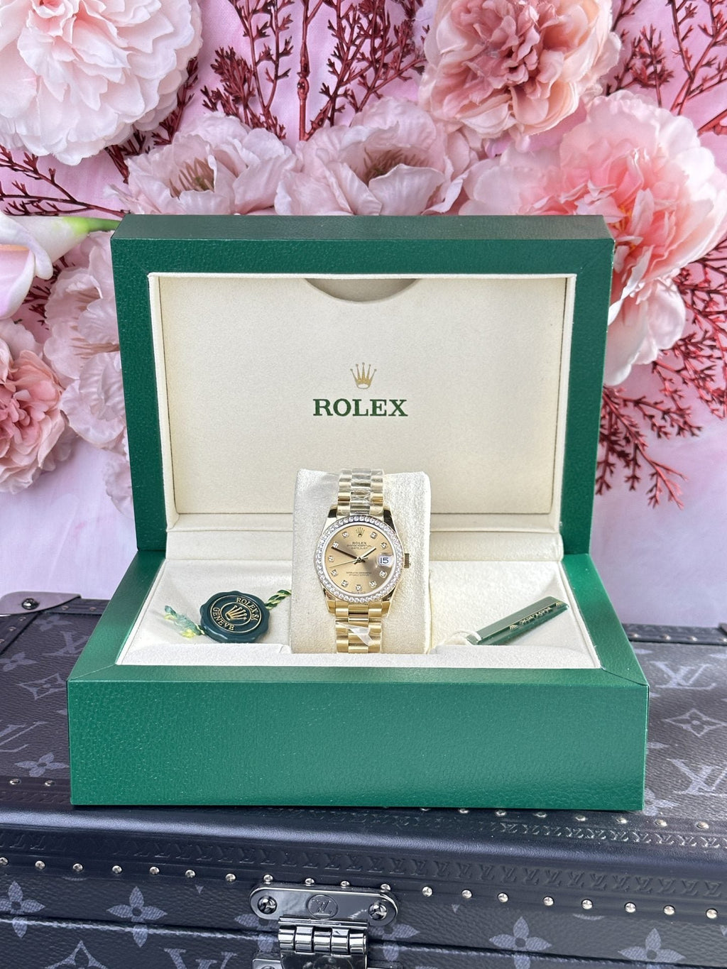 Rolex Date Just 278288 Watch Yellow President Strap 31mm