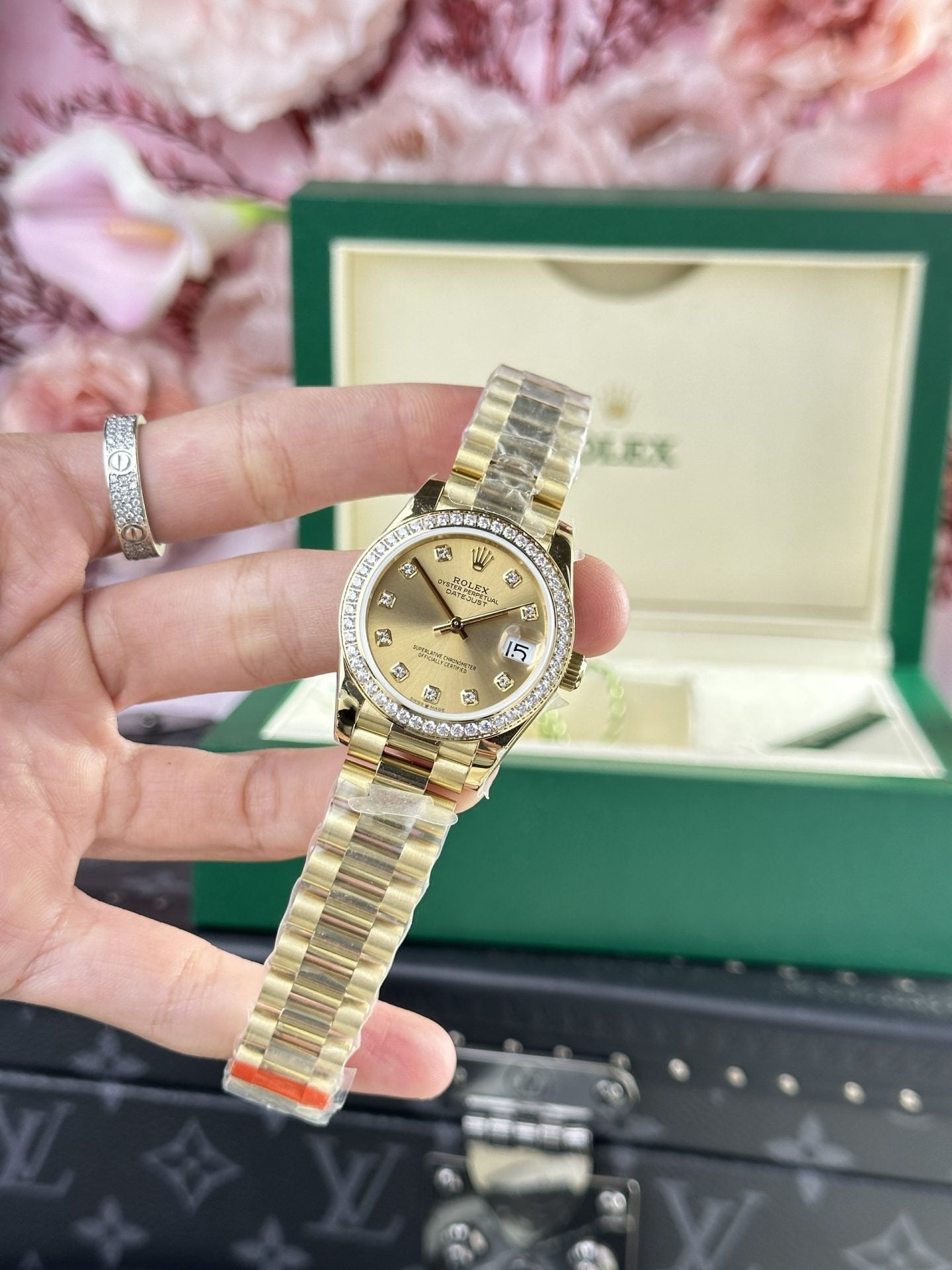 Rolex Date Just 278288 Watch Yellow President Strap 31mm