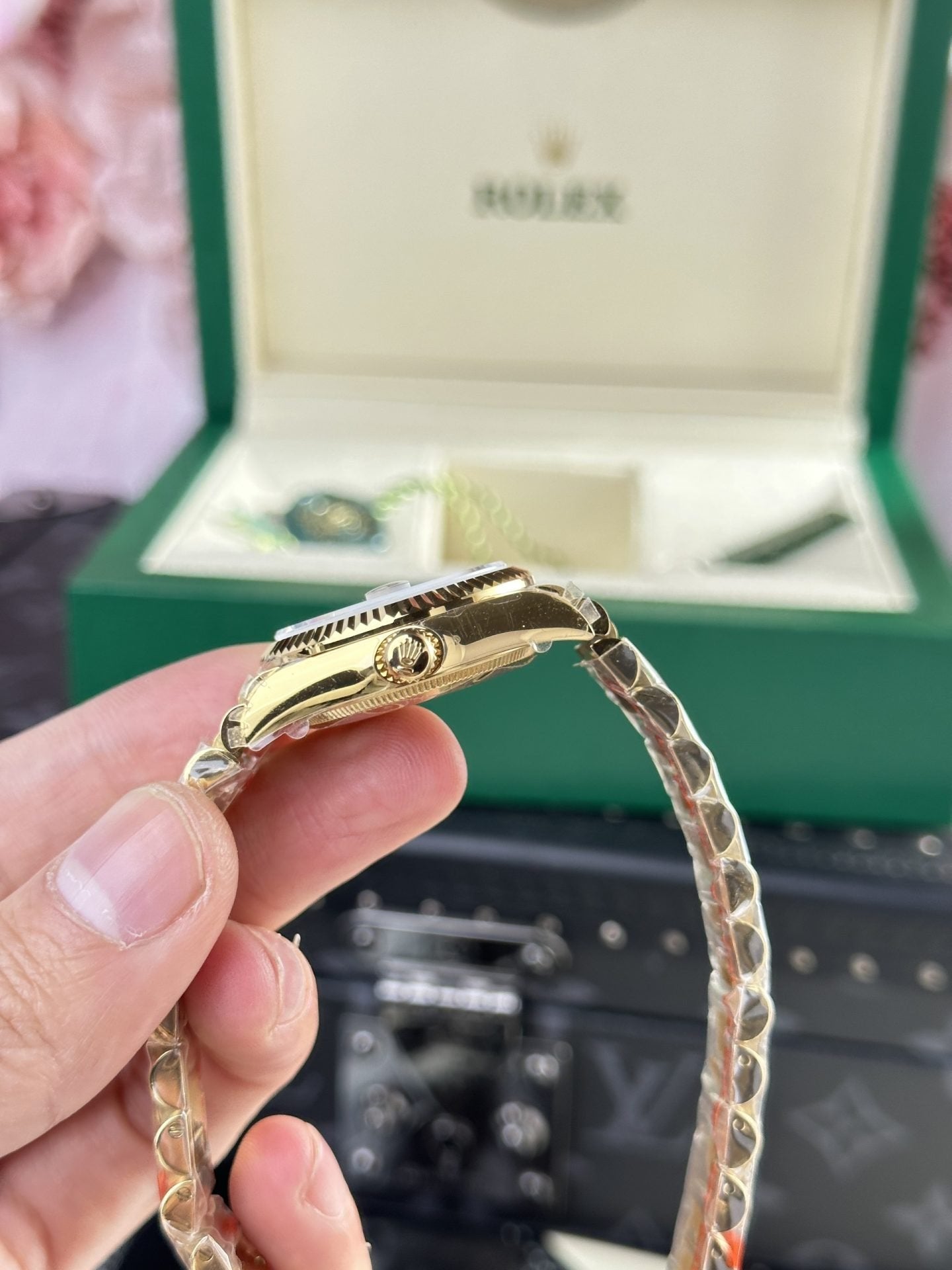 Rolex Watch Date Just 278288 Olive Flower Pattern Dial 31mm