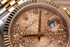 Rolex Date Just Watch Gold Wrapped Fluted Dial 36mm