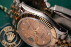 Rolex Date Just Watch Gold Wrapped Fluted Dial 36mm