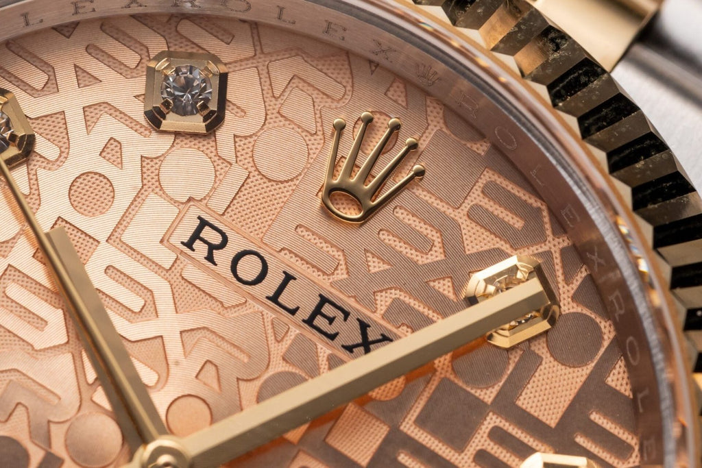 Rolex Date Just Watch Gold Wrapped Fluted Dial 36mm