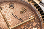 Rolex Date Just Watch Gold Wrapped Fluted Dial 36mm