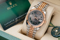 Rolex Watch Date Just Rose Gold Wrapped Wimbledon Dial 41mm