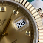 Rolex DateJust Gold Wrapped Watch Champagne Dial 41mm