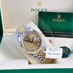 Rolex DateJust Gold Wrapped Watch Champagne Dial 41mm