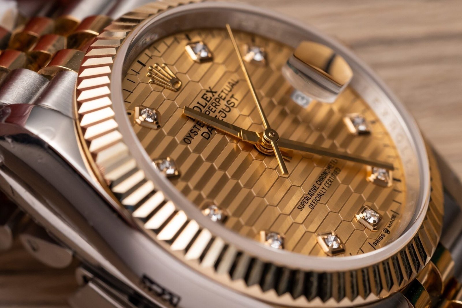 Rolex Watch Date Just Gold Wrapped Jubilee Strap 36mm