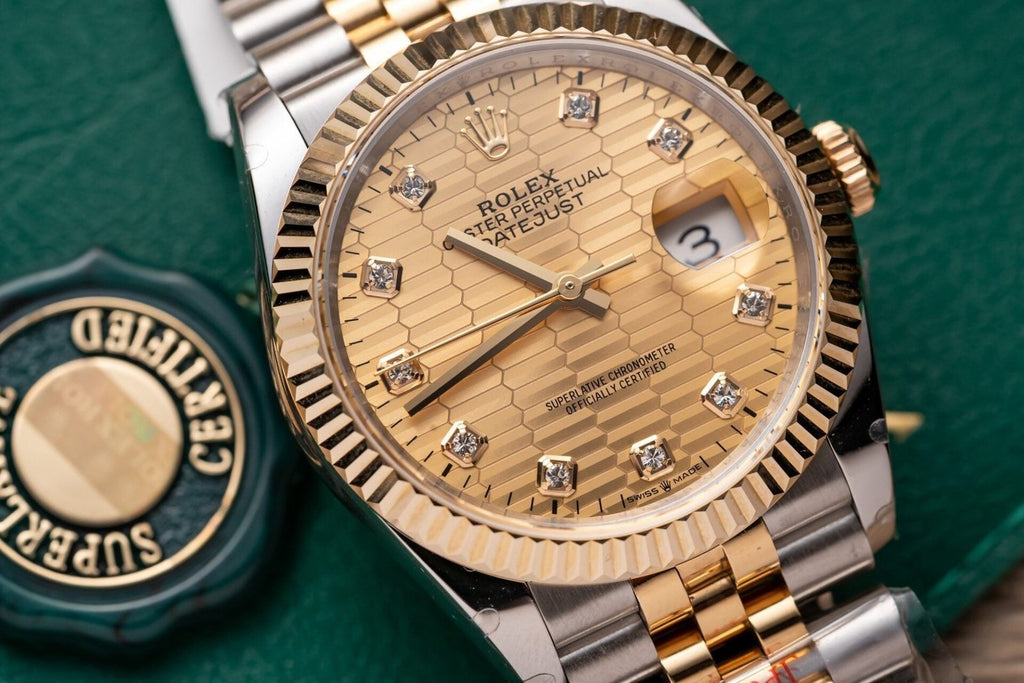 Rolex Watch Date Just Gold Wrapped Jubilee Strap 36mm