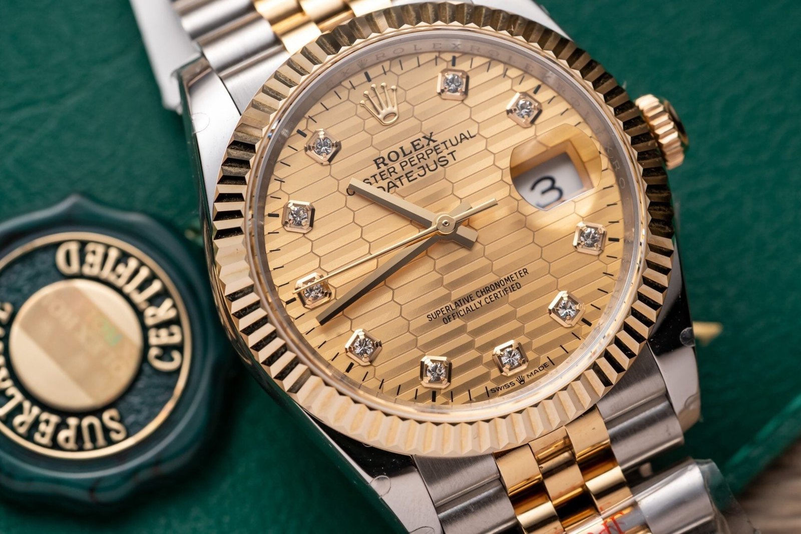 Rolex Watch Date Just Gold Wrapped Jubilee Strap 36mm