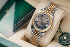 Rolex Watch Date Just Dial Wimbledon Gold Wrapped 36mm