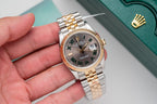 Rolex Watch Date Just Dial Wimbledon Gold Wrapped 36mm