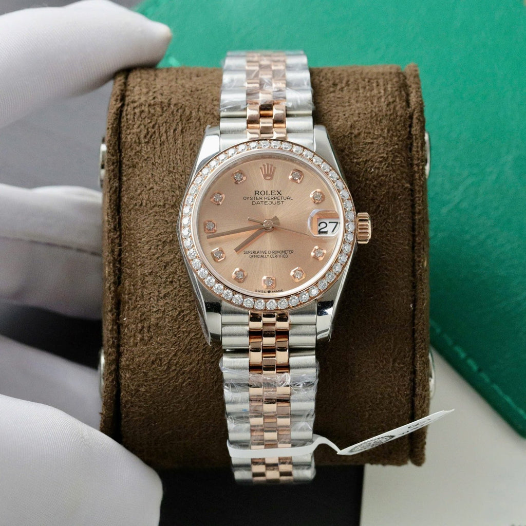 Rolex DateJust Watch Moissanite Diamonds 31mm