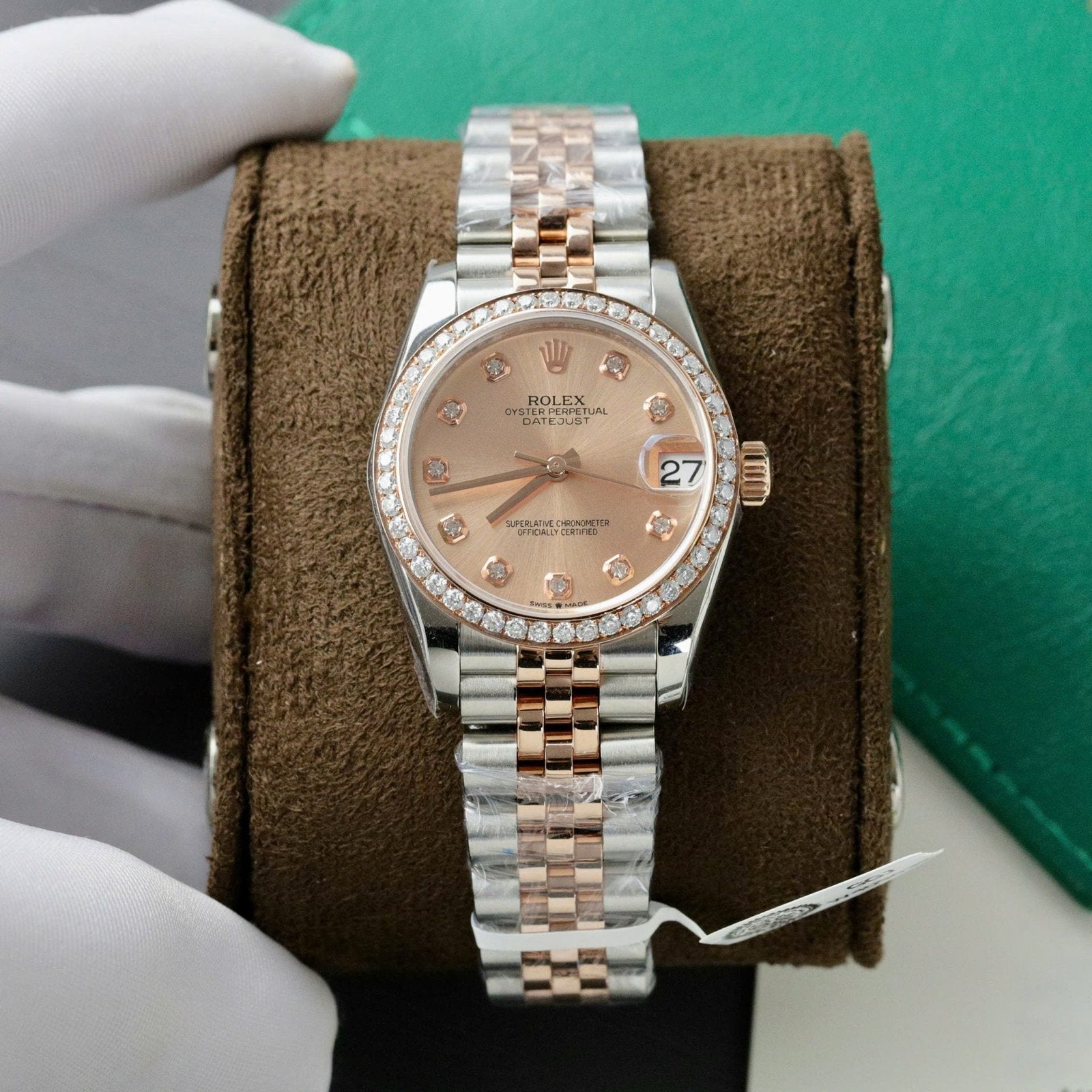 Rolex DateJust Watch Moissanite Diamonds 31mm