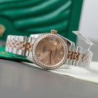 Rolex DateJust Watch Moissanite Diamonds 31mm