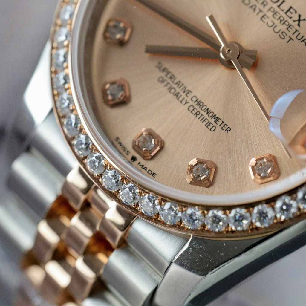 Rolex DateJust Watch Moissanite Diamonds 31mm