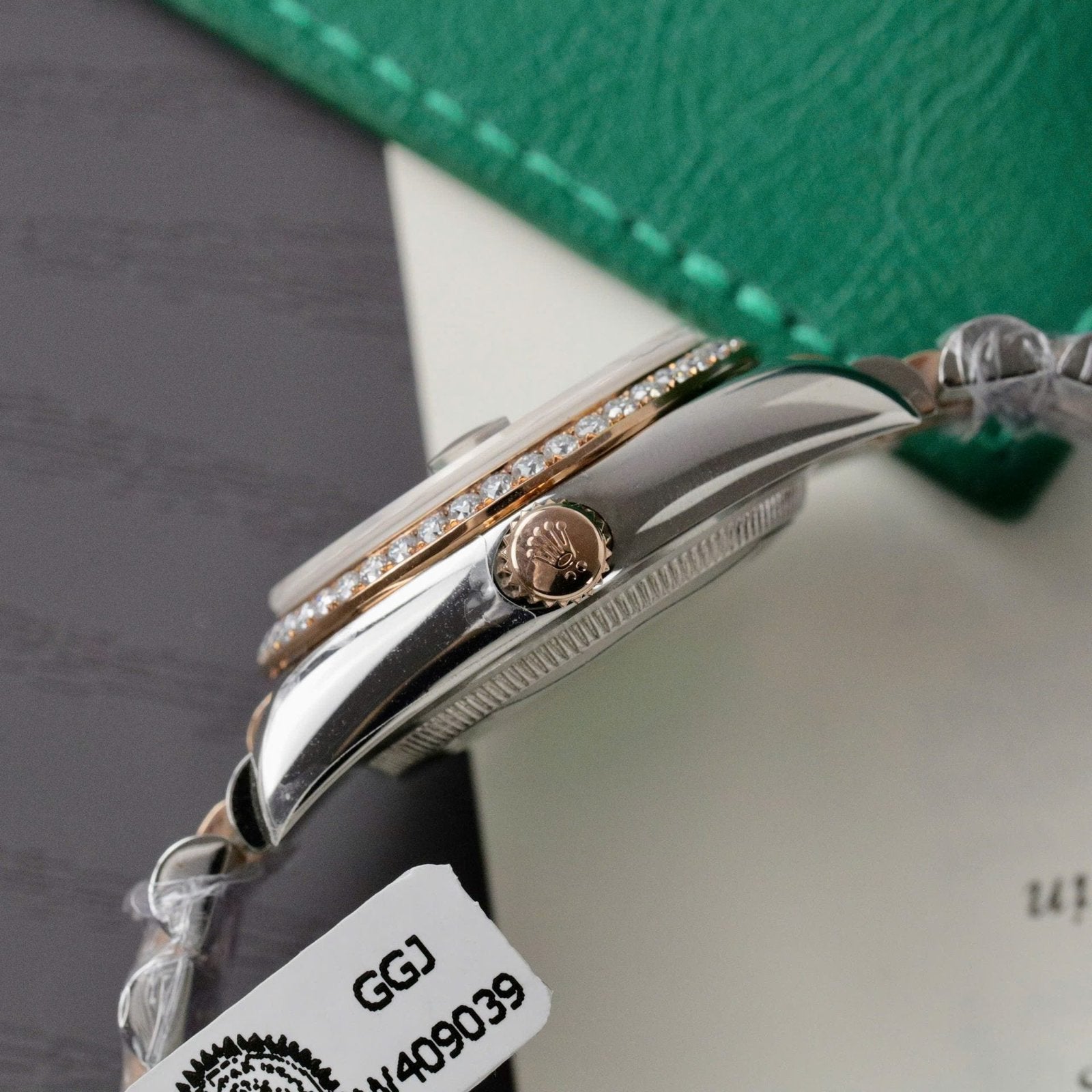 Rolex DateJust Watch Moissanite Diamonds 31mm