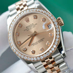Rolex DateJust Watch Moissanite Diamonds 31mm