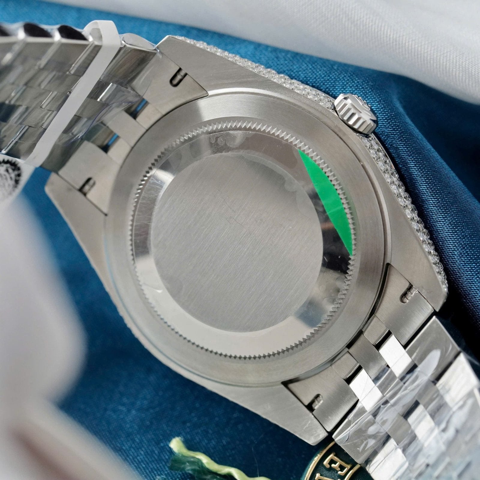 Rolex DateJust Watch Ruby + Diamond Moissanite 41mm