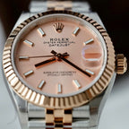 Rolex DateJust Watch Pink Dial Jubilee Strap 31mm