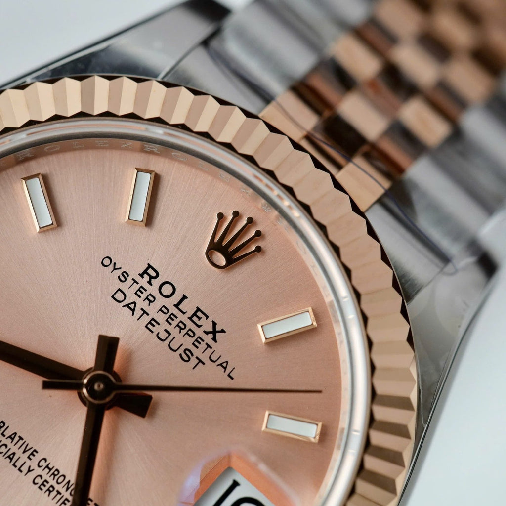 Rolex DateJust Watch Pink Dial Jubilee Strap 31mm