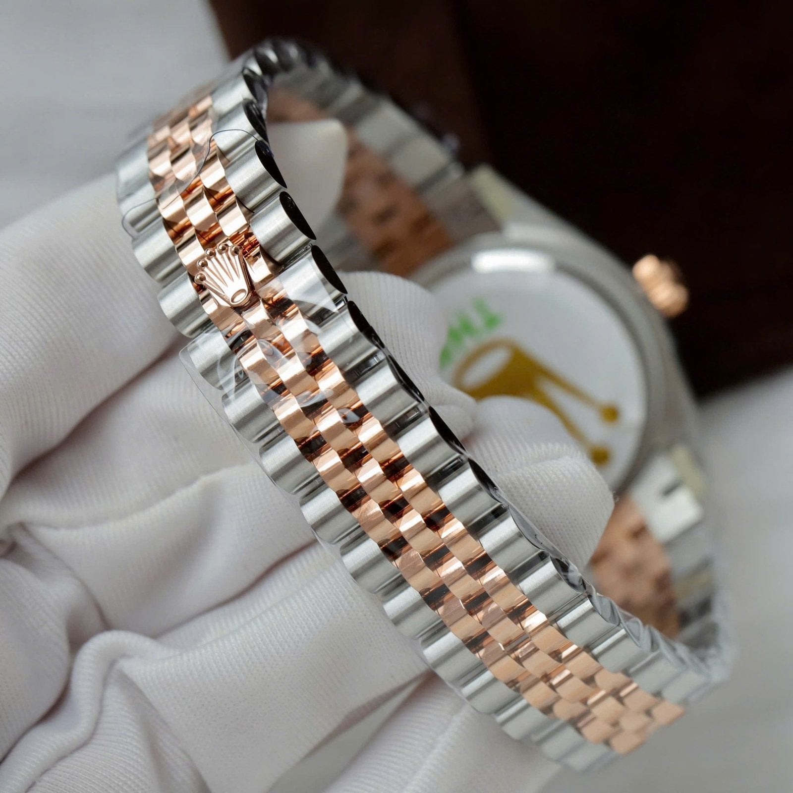 Rolex DateJust Watch Pink Dial Jubilee Strap 31mm