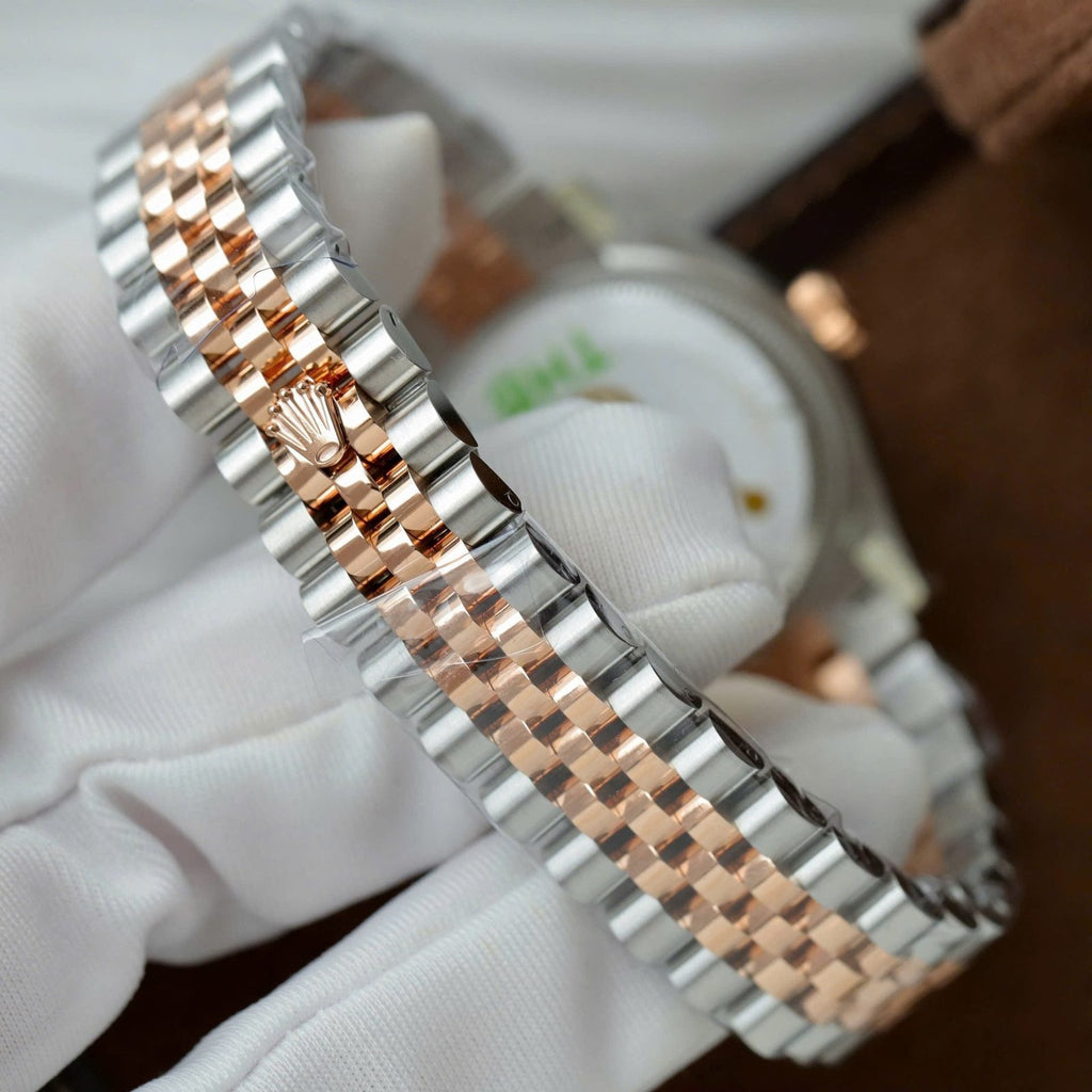 Rolex DateJust Watch Gray Dial Jubilee Strap 31mm