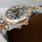 Rolex DateJust Watch Gray Dial Jubilee Strap 31mm