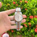 Rolex DateJust Watch Demi Pink Dial 41mm