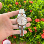 Rolex DateJust Watch Demi Pink Dial 41mm