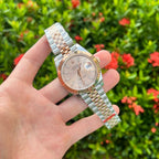 Rolex DateJust Watch Demi Pink Dial 41mm