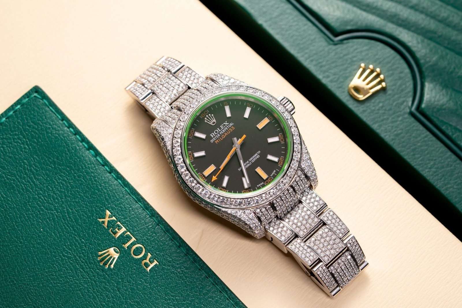 Rolex Watch With Moissanite Diamond Hong Kong 41mm