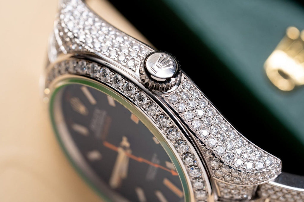 Rolex Watch With Moissanite Diamond Hong Kong 41mm