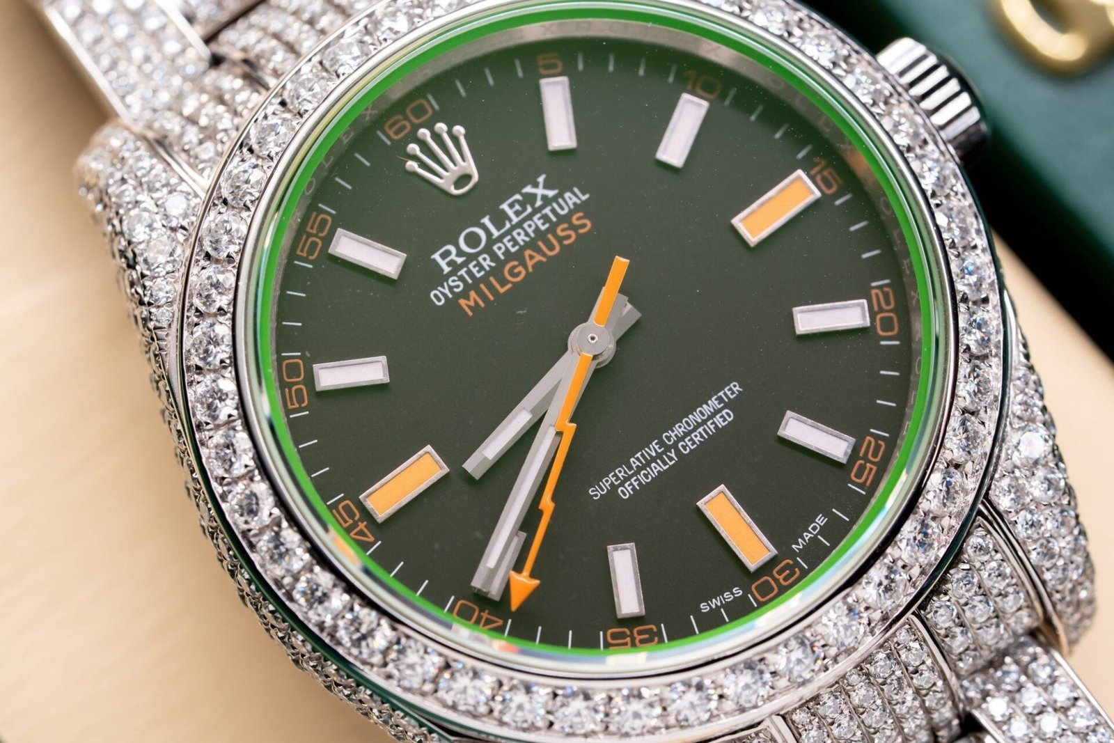 Rolex Watch With Moissanite Diamond Hong Kong 41mm
