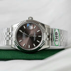 Rolex DateJust Watch Dark Gray Dial Jubilee Strap 31mm