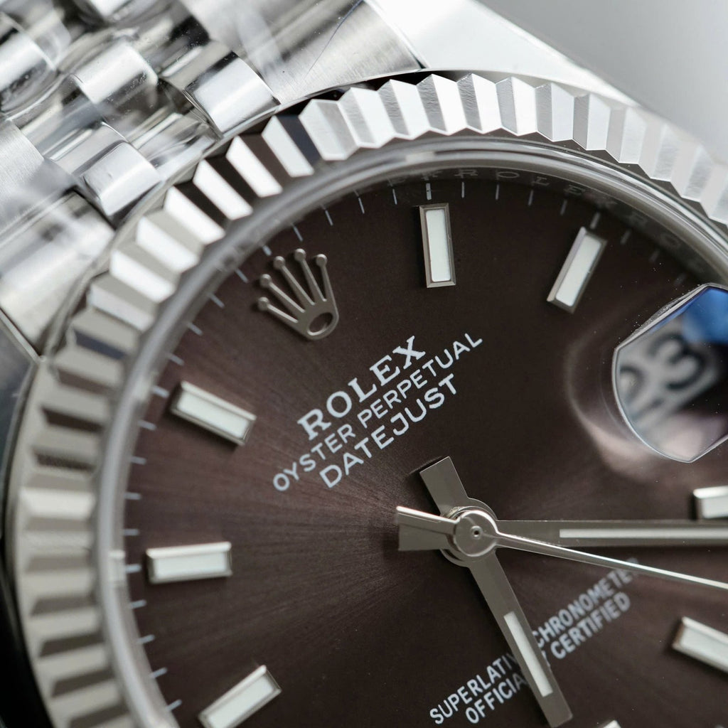 Rolex DateJust Watch Dark Gray Dial Jubilee Strap 31mm