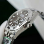 Rolex DateJust Watch Dark Gray Dial Jubilee Strap 31mm