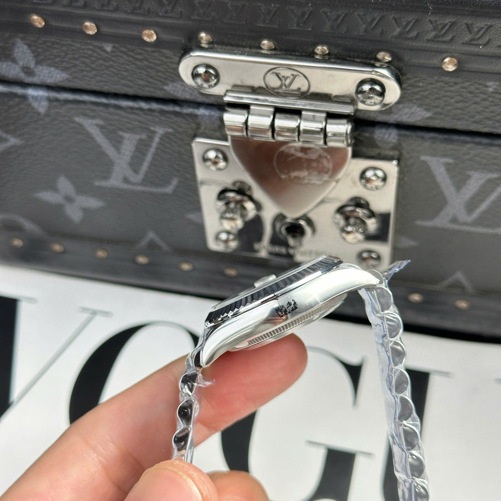 Rolex DateJust Watch Dial Green Jubilee Strap 31mm