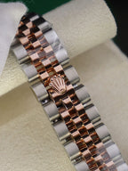 Rolex DateJust Lady Watch Gold Wrapped Chocolate Dial 28mm