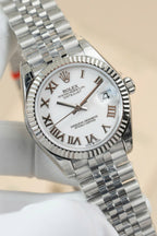 Rolex DateJust Lady Watch White Dial Roman Numerals 31mm