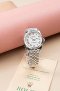 Rolex DateJust Lady Watch White Dial Roman Numerals 31mm