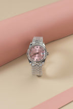 Rolex DateJust Lady Watch Pink Dial Jubilee Strap 31mm