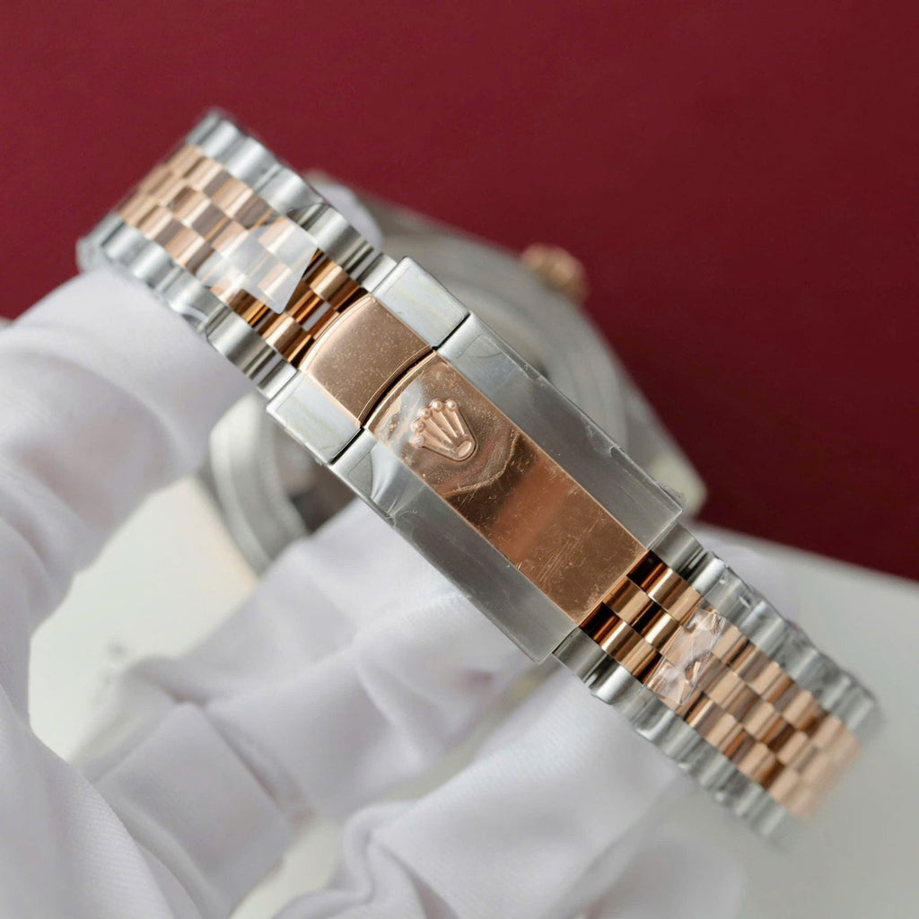 Rolex DateJust Chocolate Dial Watch 18K Gold Wrapped 36mm