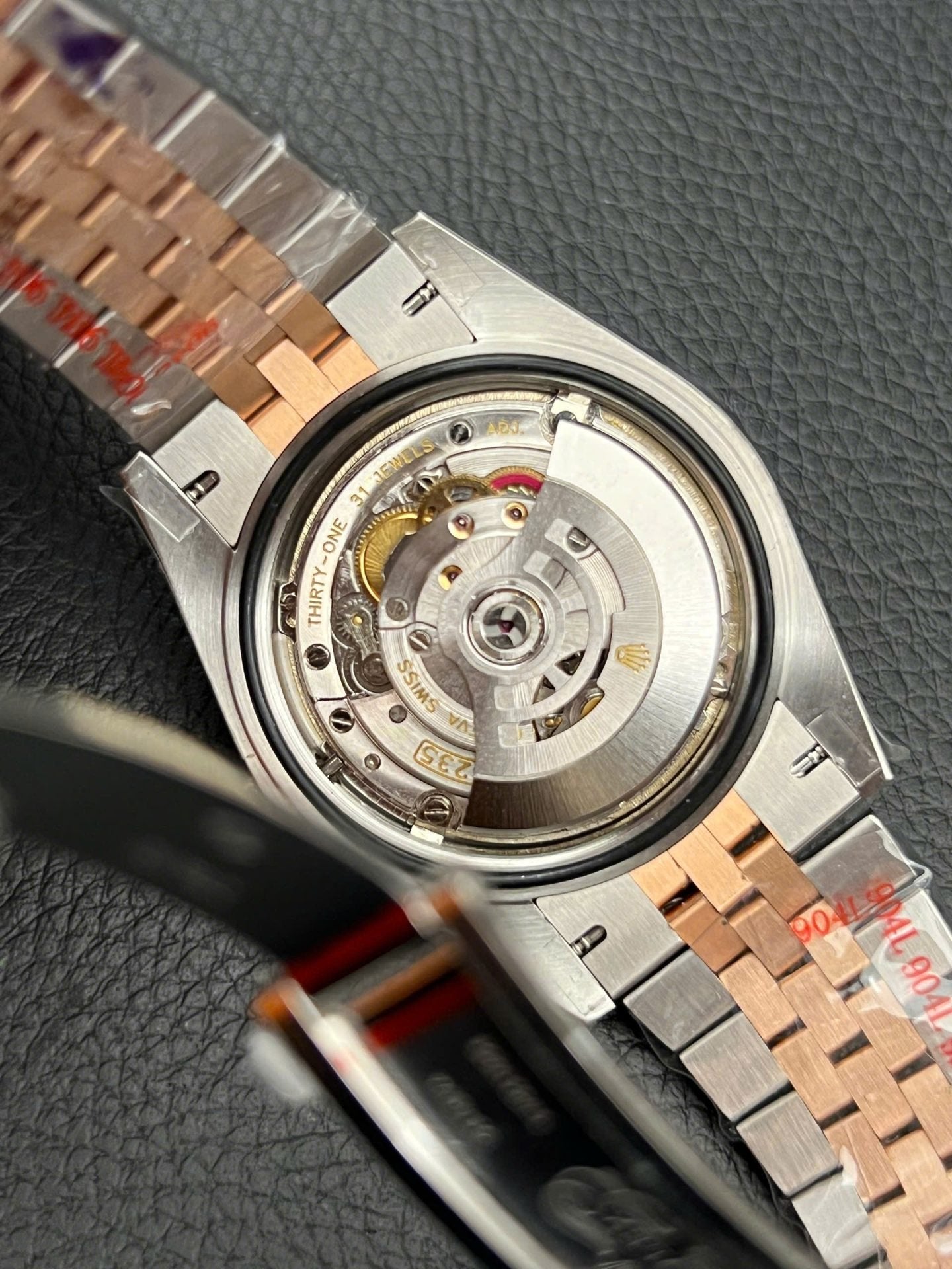Rolex DateJust Dial Chocolate Watch Gold Wrapped 41mm