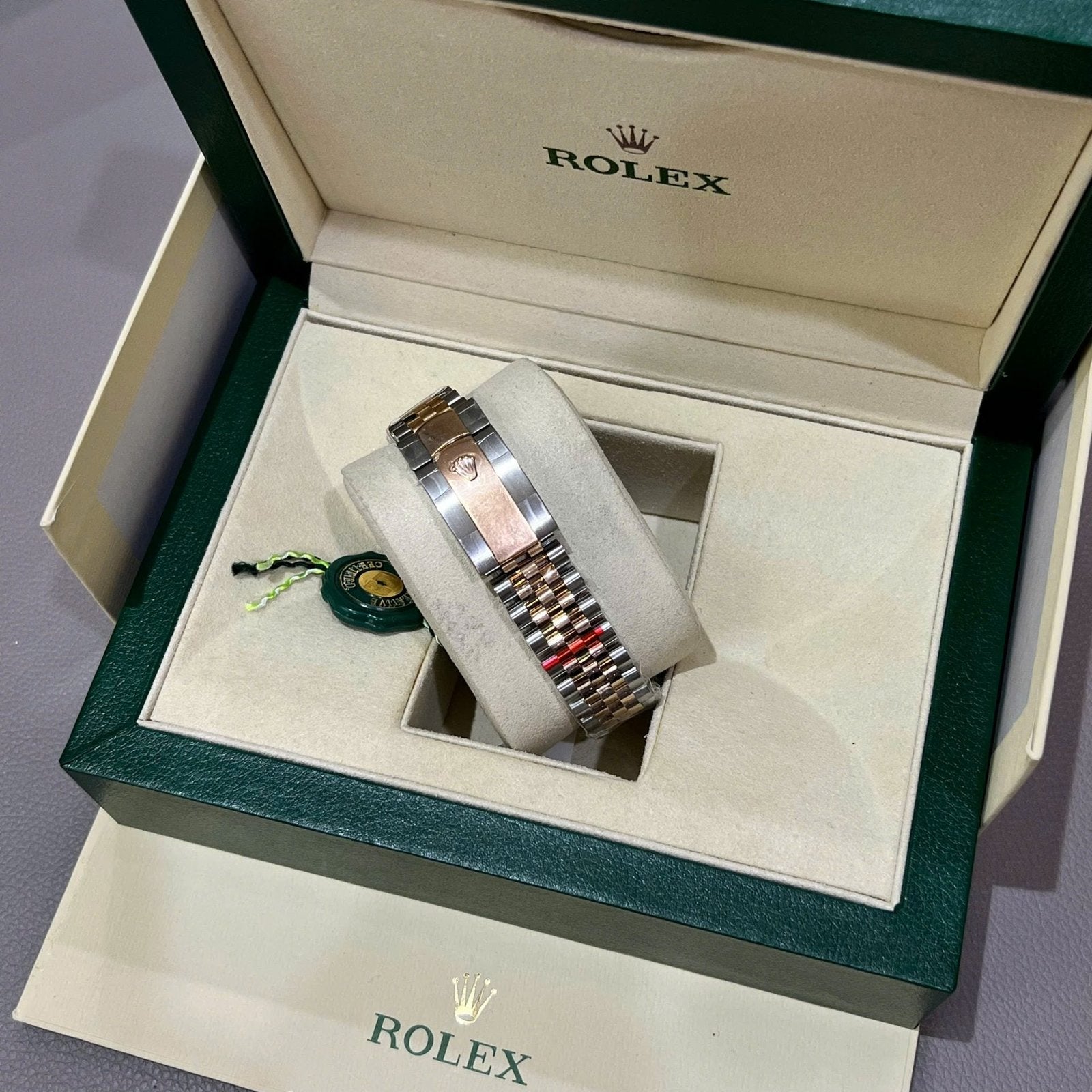Rolex DateJust Dial Chocolate Watch Gold Wrapped 41mm