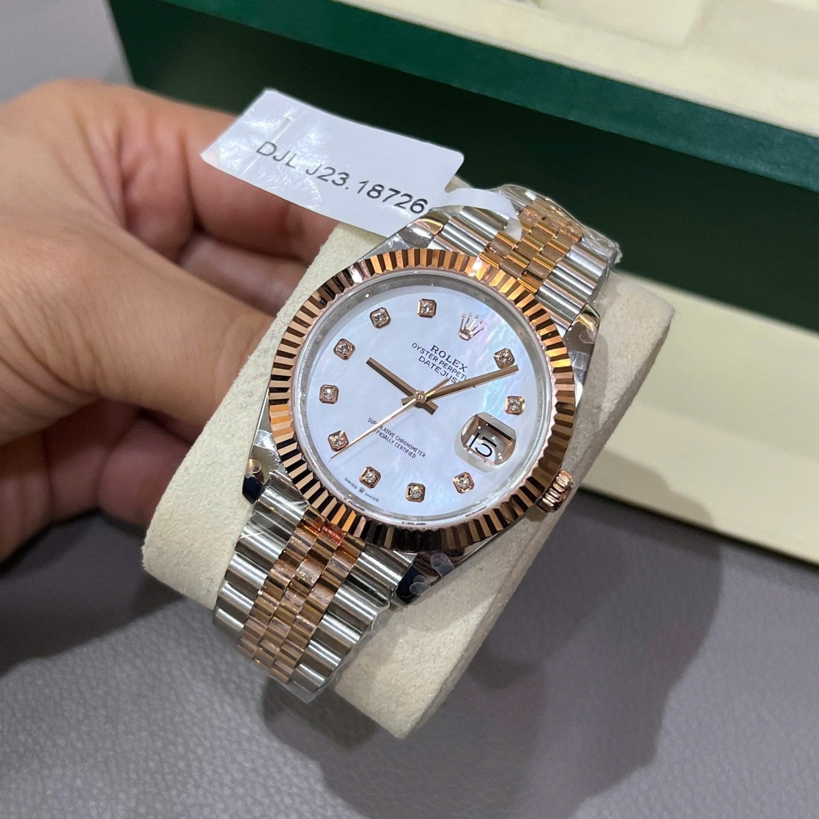 Rolex DateJust Dial Mother Of Pearl Gold Wrapped 41mm
