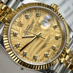 Rolex Date Just Watch Demi Gold Jubilee Strap 36/41mm