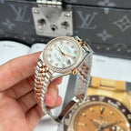 Rolex DateJust Women Rose Gold Watch MOP Dial Jubilee Strap 31mm
