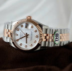 Rolex DateJust Dial MOP Watch Rose Gold 31mm