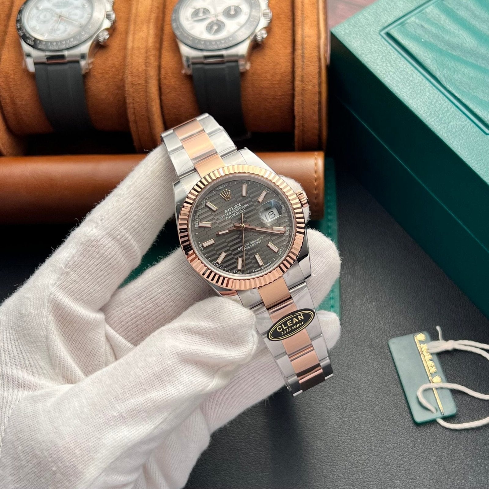 Rolex DateJust 126331 Watch Gray Dial Oyster Strap 41mm
